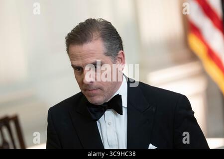 Dezember 2022, Washington, District of Columbia, USA: Hunter Biden kommt zu einem Empfang zu Ehren der 45. Jährlichen Kennedy Center Honors, veranstaltet von US-Präsident Joe Biden und First Lady Dr. Jill Biden im Weißen Haus in Washington, DC am Sonntag, 4. Dezember 2022 (Credit Image: © Chris Kleponis/CNP via ZUMA Press Wire) Stockfoto