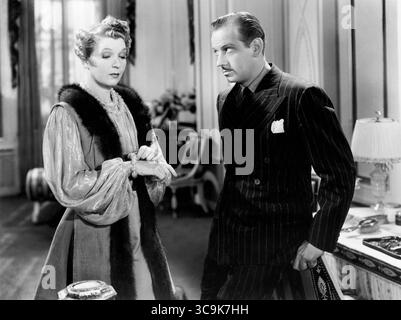 September 2020: INA Claire, Melvyn Douglas, am Set des Films, „Ninotchka“, MGM, 1939 (Bild: © JT Vintage/Glasshouse Via ZUMA Press Wire) Stockfoto
