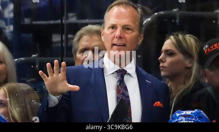 21. Februar 2023: Tampa Bay Lightning Head Cooper (Foto: © Dirk Shadd/Tampa Bay Times via ZUMA Press Wire) Stockfoto