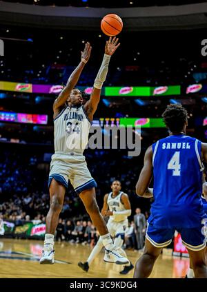 Februar 2023, Philadelphia, PA, USA: 11. Februar 2023: Brandon Slater (34), der in der menÃs College Basketball Matchup zwischen den Seton Hall Pirates und den Villanova Wildcats im Wells Fargo Center in Philadelphia (Pennsylvania) spielt. Scott Serio/Cal Sport Media (Foto: © Scott Serio/CSM via ZUMA Press Wire) Stockfoto