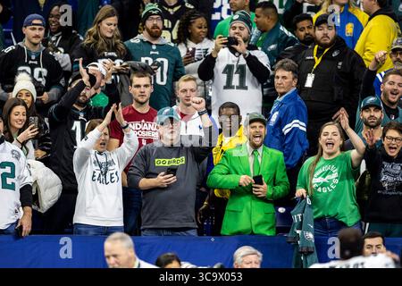20. November 2022: Philadelphia Eagles Fans nach einem NFL-Spiel gegen die Indianapolis Colts nach einem NFL-Spiel in Indianapolis, Indiana. John Mersits/CSM. (Kreditbild: © John Mersits/CSM via ZUMA Press Wire) Stockfoto