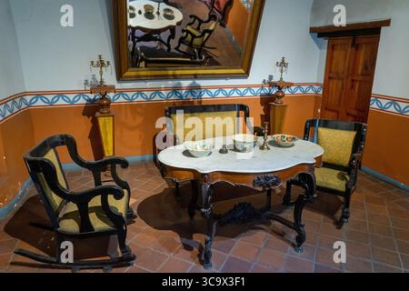 22. November 2018, Oaxaca de Juarez, Oaxaca, Mexiko: Historische Einrichtung im Casa Juarez Site Museum in Oaxaca, Mexiko, wo Benito Juarez 10 Jahre als Junge lebte. (Kreditbild: © Jon G. Fuller / Vwpics/VW Pics via ZUMA Press Wire) Stockfoto