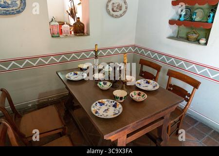 22. November 2018, Oaxaca de Juarez, Oaxaca, Mexiko: Historische Einrichtung im Casa Juarez Site Museum in Oaxaca, Mexiko, wo Benito Juarez 10 Jahre als Junge lebte. (Kreditbild: © Jon G. Fuller / Vwpics/VW Pics via ZUMA Press Wire) Stockfoto