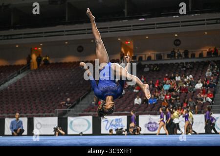 6. Januar 2023: KAYLEI MCDONALD von der Fisk University tritt während des Wettbewerbs in der Orleans Arena in Las Vegas an. (Bild: © Amy Sanderson/ZUMA Press Wire) Stockfoto