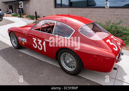 14. September 2022, Moab, Utah, USA: Ein in Italien gebauter Fiat 8V Zagato Sportwagen aus dem Jahr 1955 bei der Colorado Grand Road Rallye. (Kreditbild: © Jon G. Fuller / Vwpics/VW Pics via ZUMA Press Wire) Stockfoto