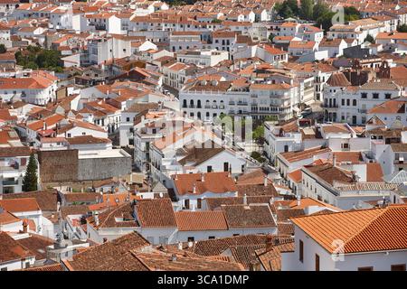 Traditionelle spanische Dörfer. Fregenal de la Sierra, Badajoz. Extremadura Stockfoto