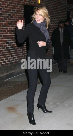 Kate Winslet bei der Late Show mit David Letterman in New York City - 08. Januar 2009 Stockfoto