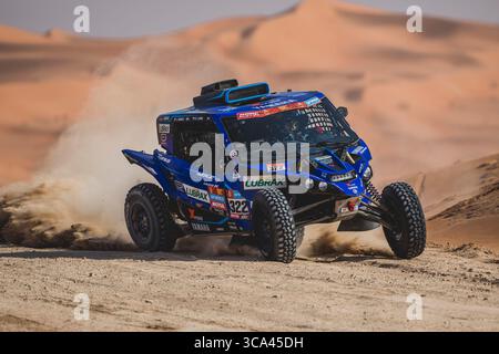 12. Januar 2023, Saudi-Arabien: Ignacio Casale (CHL) für X-RAID Yamaha unterstützte Teamrennen während der 11. Etappe der Rallye Dakar 2023 von Shaybah zum Leere Quarter Marathon in Saudi-Arabien. (Kreditbild: © Red Bull Media/ZUMA Press Wire Service/ZUMAPRESS.com) Stockfoto