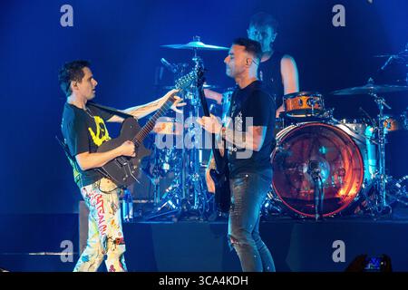 14. Januar 2023, Inglewood, Kalifornien, Vereinigte Staaten von Amerika: Muse tritt während des iHeartRadio Alter EGO â€™23 auf, das von Capital One auf dem KIA Forum am Samstag, den 14. Januar 2023 in Inglewood, Kalifornien präsentiert wurde. (Bild: © Chris Victorio/imageSPACE via ZUMA Press Wire) Stockfoto