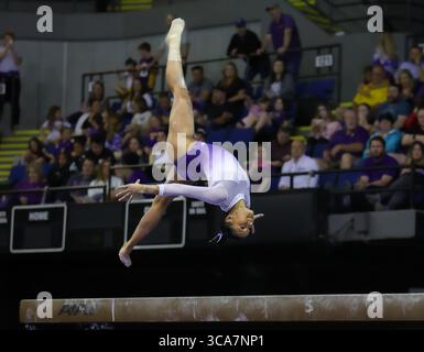 3. März 2023: Haleigh Bryant der LSU tritt beim LSU Podium Challenge im River Center in Baton Rouge, LA an. Kyle Okita/CSM (Foto: © Kyle Okita/CSM via ZUMA Press Wire) Stockfoto