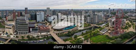 Panoramaaufnahme von Stratford - East London UK Stockfoto