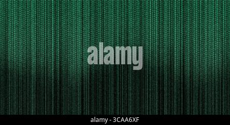 Abstraktes grünes Hintergrundmuster mit vertikalen Linien und Ziegeltextur Stockfoto