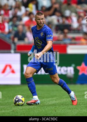 AMSTERDAM - Eric Dier von AS Monaco während des Übungsspiels zwischen Ajax Amsterdam und AS Monaco in der Johan Cruijff Arena am 3. August 2025 in Amsterdam, Niederlande. ANP | Hollandse Hoogte | GERRIT VAN KEULEN Stockfoto