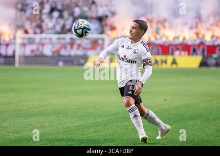 3. September 2023, Warschau, Polen: Josue Pesqueira aus Legia wurde während des Polnischen PKO Ekstraklasa League-Spiels zwischen Legia Warszawa und Widzew Lodz im Marschall Jozef Pilsudski Legia Warsaw Municipal Stadium gesehen. (Foto: © Mikolaj Barbanell/SOPA Images via ZUMA Press Wire) Stockfoto
