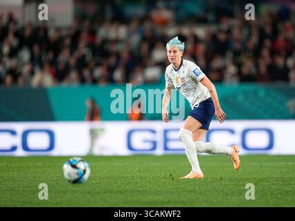 1. August 2023: Megan Rapinoe (USA) kontrolliert den Ball während eines Spiels , AT , . Kim Price/CSM (Kreditbild: © Kim Price/CSM via ZUMA Press Wire) Stockfoto