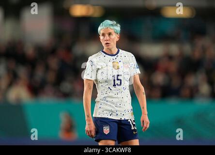 1. August 2023: Megan Rapinoe (USA) schaut während eines Spiels zu, bei , , . Kim Price/CSM (Kreditbild: © Kim Price/CSM via ZUMA Press Wire) Stockfoto