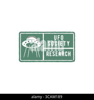 UFO Society Research Logo Stock Vektor