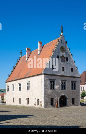 Rathaus, Rathausplatz (Radnicne namestie), Bardejov, Presov, Slowakei Stockfoto