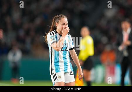 24. Juli 2023: Estefania Banini (Argentinien) spielt bei einem Spiel der Gruppe G (FIFA Frauen-Weltmeisterschaft Australien & Neuseeland 2023) in Eden Park, Auckland, Neuseeland. Kim Price/CSM (Kreditbild: © Kim Price/CSM via ZUMA Press Wire) Stockfoto
