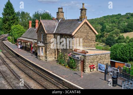 Highley Station an der Severn Valley Railway Line, Highley, Shropshire Stockfoto