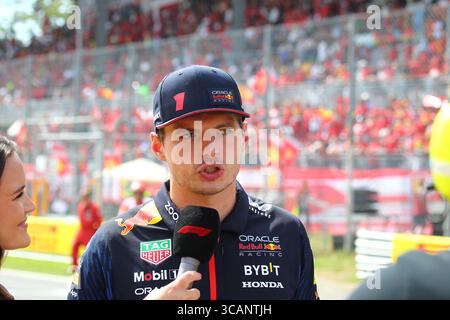 Juli 2023, Monza, MB, Italien: Max Verstappen (NED) Redbull Racing RB19..während des Rennens am Sonntag, 3. September 2023 FORMEL 1 PIRELLI GRAN PREMIO dÂ€™ITALIA 2023 - 1. September bis 3. September Monza, MB, ITALIEN (Kreditbild: © Alessio de Marco/ZUMA Press Wire) Stockfoto