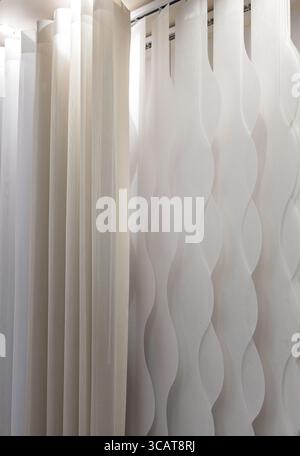 Details der dekorativen Vorhänge, Privatsphäre Stockfoto