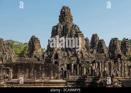 Bayon Tempel, Angkor Wat, Angkor, UNESCO-Weltkulturerbe, Siem Reap, Kambodscha, Indochina, Südostasien Stockfoto