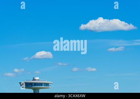 Leuchtturm Zero, Wohnleuchtturm, Hafencity, Hamburg, Deutschland Stockfoto