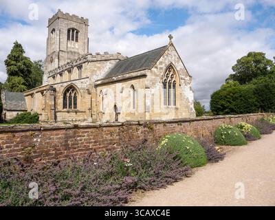 St. Martin's Kirche Burton Agnes, Außenansicht Stockfoto