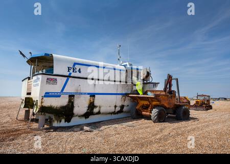 Dungeness Snack Shack, frische Fischhütte, Dungeness, Romney Marsh, Kent, England, Großbritannien Stockfoto