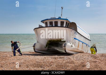 Dungeness Snack Shack, frische Fischhütte, Dungeness, Romney Marsh, Kent, England, Großbritannien Stockfoto