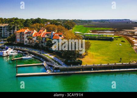 Harbour Town im Hilton Head SC Stockfoto