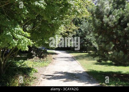 Botanischer Garten, Stadt Avranches, Département Manche, Frankreich Stockfoto