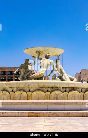 Tritons' Fountain in Valletta, Malta Stockfoto