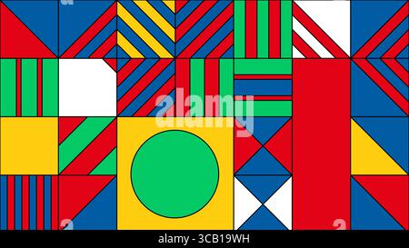 Hintergrund für farbiges Gitterdesign Stockfoto