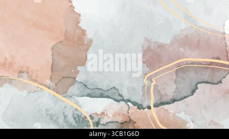 Ruhiger abstrakter Aquarellhintergrund Stockfoto