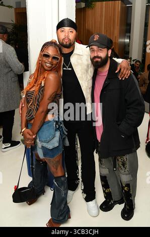21. Juni 2023, Oakland, CA, USA: TIA NOMORE und Gäste, die bei der A24 Films Special Screening Afterparty des Films „Earth Mama“ am 21. Juni 2023 in Oakland, Kalifornien, ankommen. (Bild: © Casey Flanigan/imageSPACE via ZUMA Press Wire) Stockfoto