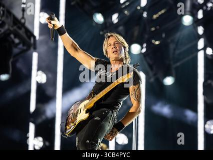 9. Juni 2023, USA: Keith Urban tritt am 2. Tag des CMA fest im Nissan Stadium am Donnerstag, 9. Juni 2023 in Nashville, Tennessee auf. (Foto: Amiee Stubbs/imageSPACE) (Foto: © Amiee Stubbs/imageSPACE via ZUMA Press Wire) Stockfoto