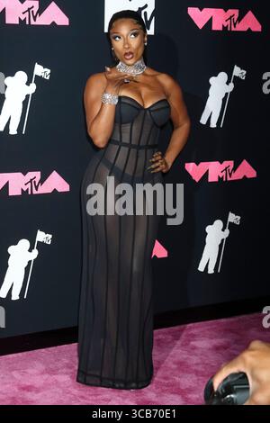 12. September 2023, Newark, New Jersey, USA: MEGAN THEE HENGST nimmt an den MTV Video Music Awards 2023 im Prudential Center Teil. (Bild: © Alec Michael via ZUMA Press) Stockfoto