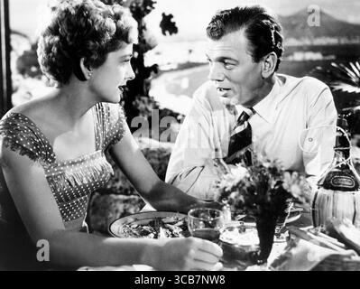 9. Mai 2021, USA: Joan Fontaine, Joseph Cotton, am Set des Films, ''September Affair'', Paramount Pictures, 1950 (Bild: © JT Vintage/Glasshouse Via ZUMA Press Wire) Stockfoto