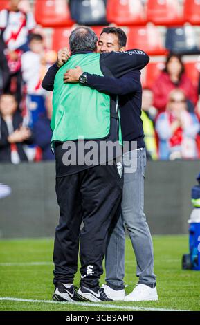 11. November 2023, Madrid, Spanien: MADRID, SPANIEN - 11. NOVEMBER: .Michel von Girona FC während des La Liga EA Sports Matches zwischen Rayo Vallecano und Girona FC im Estadio de Vallecas am 11. November 2023 in Madrid, Spanien (Credit Image: © Pablo Garcia/DAX via ZUMA Press Wire) Stockfoto