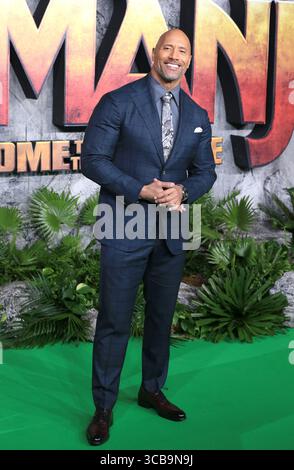 7. Dezember 2017, London, Vereinigtes Königreich: Dwayne Johnson nimmt an der britischen Premiere „Jumanji: Welcome to the Jungle“ Teil, die im Vue West End in London stattfindet. (Credit Image: © Fred Duval/SOPA Images via ZUMA Press Wire) Stockfoto