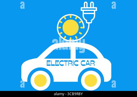 Oktober 2023, Vereinigte Staaten: Illustrationen für Elektrofahrzeuge (Foto: © Brilla Vida / Vwpics/VW Pics via ZUMA Press Wire) Stockfoto