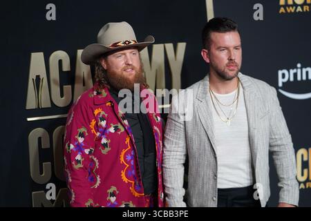 11. Mai 2023, Dallas, Texas, USA: Osborne Brothers posieren für die Fotografen beim Red Carpet der 58. Academy of Country Music Awards im Ford Center at the Star in Frisco, Texas am Donnerstag, den 11. Mai 2023. (Foto: © Javier Vicencio/ZUMA Press Wire) Stockfoto