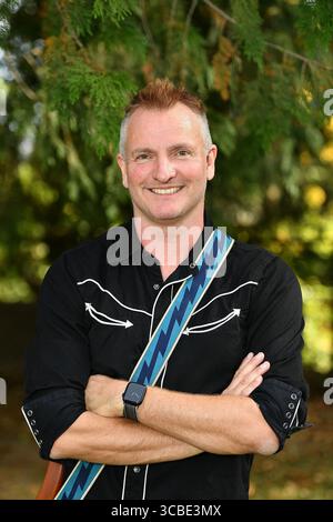 2. November 2023, St. Helena, CA, USA: Joe Sumner posiert am 2. November 2023 in St. Helena, Kalifornien während des 2. Tages von Live in the Vineyard. (Bild: © Casey Flanigan/imageSPACE via ZUMA Press Wire) Stockfoto