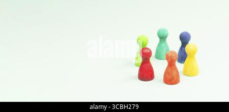 Rechte der Kinder, Inklusion, Gleichheit, Vielfalt und Hoffnung, Respekt einander, Toleranz und menschliche Beziehungen Stockfoto