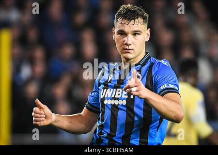 26. Oktober 2022, Brügge, Frankreich, Belgien: Ferran JUTGLA aus Brügge während des Gruppenspiels der UEFA Champions League zwischen Club Brugge KV (Club Bruges KV) und FC Porto am 26. Oktober 2022 im Jan-Breydel-Stadion in Brügge, Belgien. (Bild: © Matthieu Mirville/ZUMA Press Wire) Stockfoto