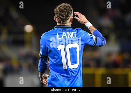 26. Oktober 2022, Brügge, Frankreich, Belgien: Noa LANG aus Brügge während des Gruppenspiels der UEFA Champions League zwischen Club Brugge KV (Club Bruges KV) und FC Porto im Jan-Breydel-Stadion am 26. Oktober 2022 in Brügge, Belgien. (Bild: © Matthieu Mirville/ZUMA Press Wire) Stockfoto