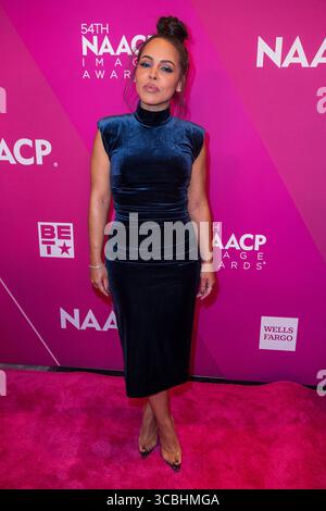4. Februar 2023, Century City, Kalifornien, USA: Amirah Vann auf dem roten Teppich des 54. NAACP Image Awards – Nominees Luncheon am Samstag, 4. Februar 2023 im Fairmont Century Plaza in Century City, Kalifornien. JAVIER ROJAS/PI (Foto: © Prensa Internacional Via ZUMA Press Wire) Stockfoto