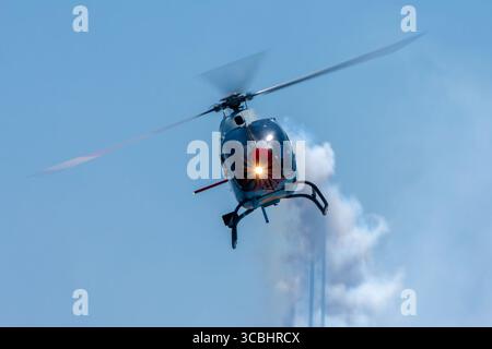 Hubschrauber der spanischen ASPA Patrol beim Motril Air Festival Stockfoto